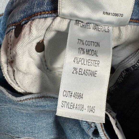 Agolde Jeans Womens 29 Blue Skinny Mid Rise Medium Wash Stretch - Picture 5 of 11